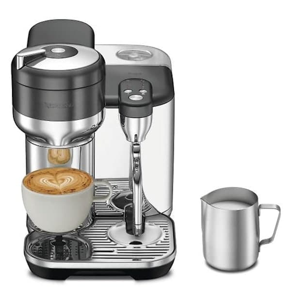 Sage Nespresso Vertuo kapselmaskin, svart och rostfritt stål - A - Som ny