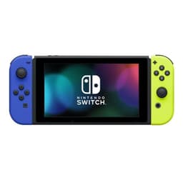 Nintendo Switch Basenhet med blåa och gula Joycons - Nintendo Switch (begagnad)