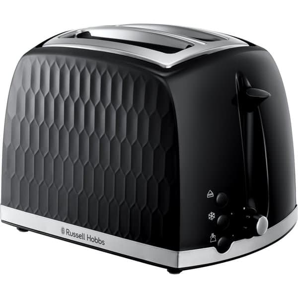 Russell Hobbs Honeycomb 2-skivig brödrost, svart - A - Som ny