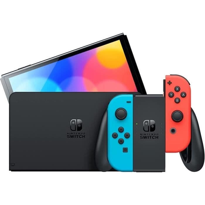 NINTENDO Switch OLED 64 GB blå - Begagnad - Mycket bra skick