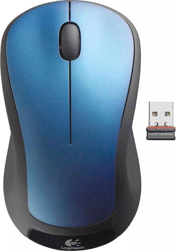 Logitech M310 trådlös mus, PC-mus, PC/Mac Blå