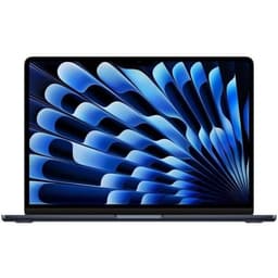 Apple - 13,6" MacBook Air M3 (2024) - RAM 8Go - Lagring 256Go - Midnatt - AZERTY (2024) - Återvunnen - Utmärkt skick- REFURBISHED
