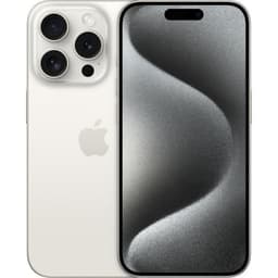 APPLE iPhone 15 Pro 128GB White Titanium (2023) - Begagnad - Mycket bra skick