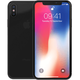 Apple iPhone X Space Grey 64 GB Klass B Nytt batteri (Refurbished)