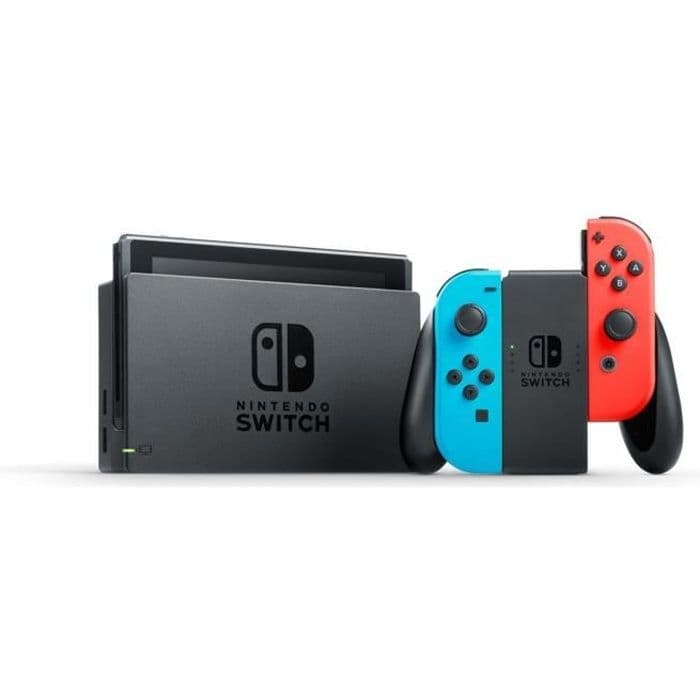 NINTENDO Switch (2019) 32GB Joy-Con Neon Blue & Red - Begagnad - Utmärkt skick