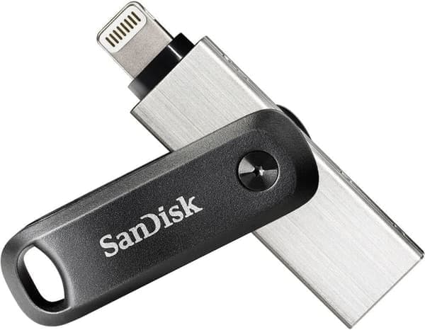 SanDisk 64 GB iXpand Flash Drive Go, med Lightning- och USB 3.0-kontakter