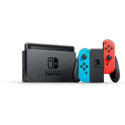 NINTENDO Switch 2017 32 GB blå och röd - Renoverad - Mycket bra skick- REFURBISHED