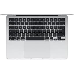 Apple - 13,6" MacBook Air M3 (2024) - RAM 16Go - Lagring 512Go - Silver - AZERTY (2024) - Återvunnen - Skick: Acceptabelt