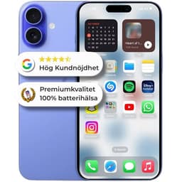 iPhone 16 128GB 100% Batterihälsa Som ny ultramarin