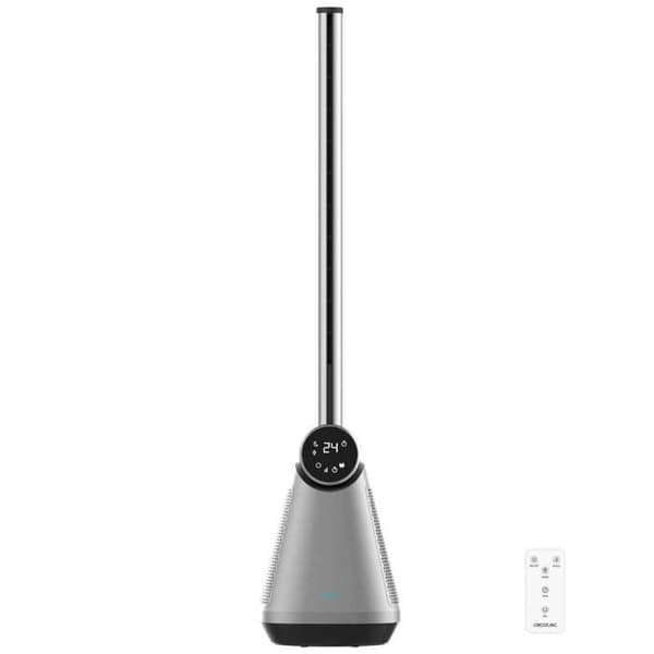 Cecotec - Energikylare Kolumnfläkt EnergySilence 9890 Skyline Bladeless Dark - Bladlös teknik Diameter 100 cm