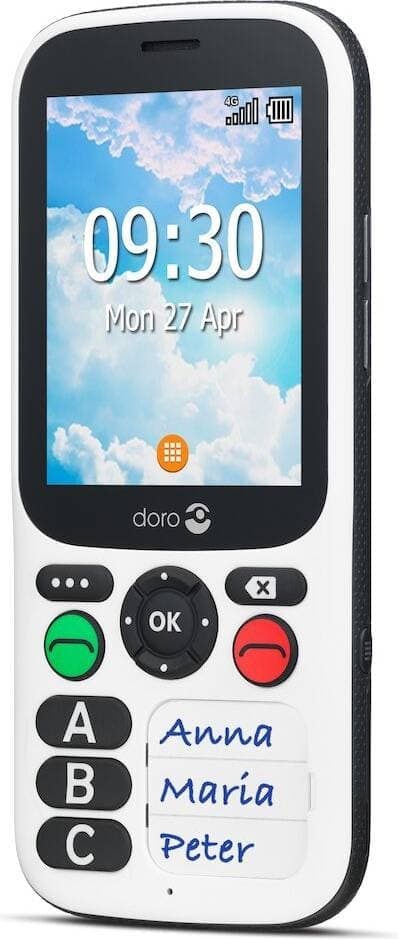 Doro 780X 4G - 1 År Garanti Begagnad i Nyskick - Svart