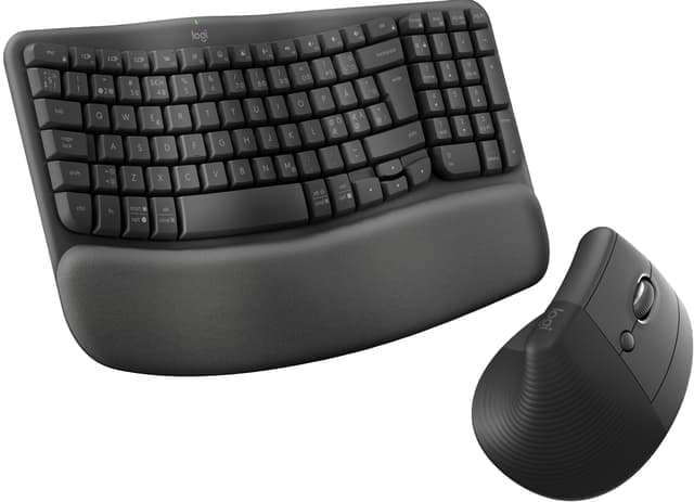 Logitech Wave Keys & Lift tangentbord- och muspaket - Nyskick - i originalförpackning