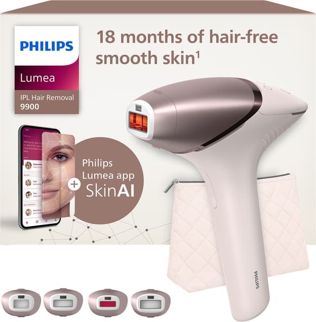 Philips Lumea 9900 Series IPL hårborttagningsapparat BRI951/01 (vit) - Nyskick - i originalförpackning