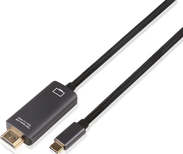 Sandstrøm USB-C till HDMI-kabel (3m) - Nyskick - i originalförpackning