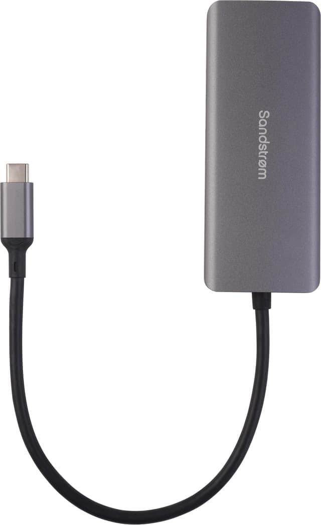 Sandstrøm S6IN1LAN26E 6-i-1-hubb - Nyskick - i originalförpackning