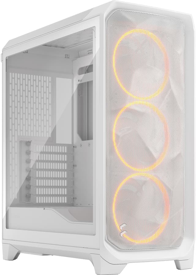 Fractal Design Meshify 3 RGB PC-chassi (vitt/genomskinligt) - Nyskick - i originalförpackning