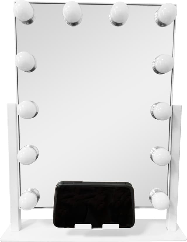 A Home Hollywood spegel A100026 (vit) - Nyskick - originalförpackning saknas