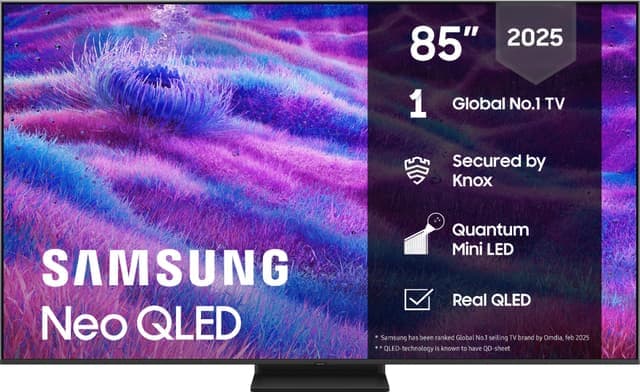 Samsung 85" QN80F Neo QLED 4K MiniLED Smart TV (2025) - Nyskick - i originalförpackning