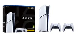 PlayStation 5 Slim Digital Edition spelkonsol (2 DualSense Bundle) - Nyskick - i originalförpackning