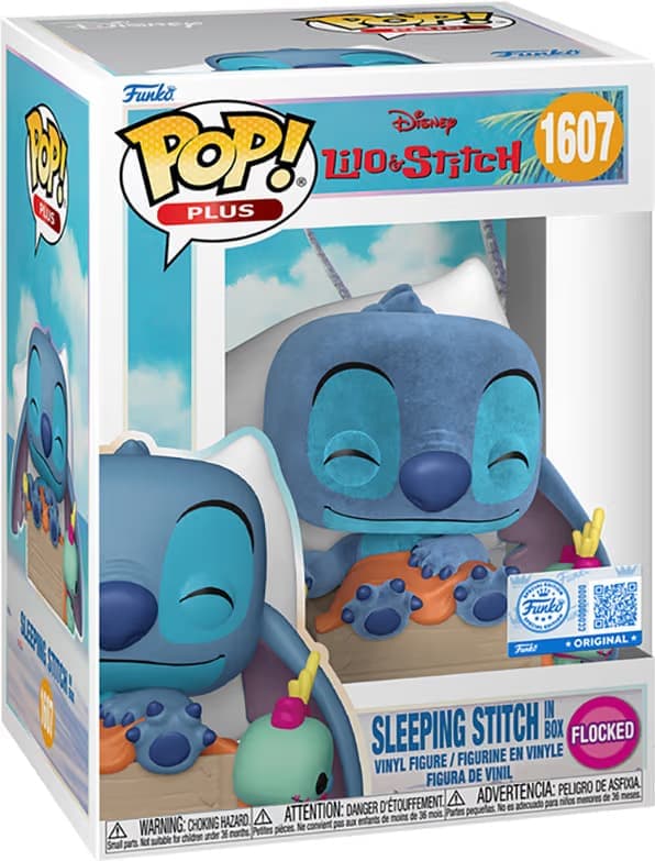 Funko POP Lilo & Stitch actionfigur (Sovande Stitch i låda) - Nyskick - i originalförpackning