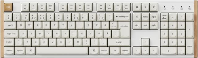 Keychron K10 HE SE trådlöst gamingtangentbord (vitt) - Nyskick - i originalförpackning