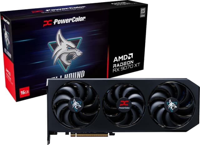 Powercolor HELLHOUND AMD Radeon RX 9070 XT 16GB grafikkort - Nyskick - i originalförpackning