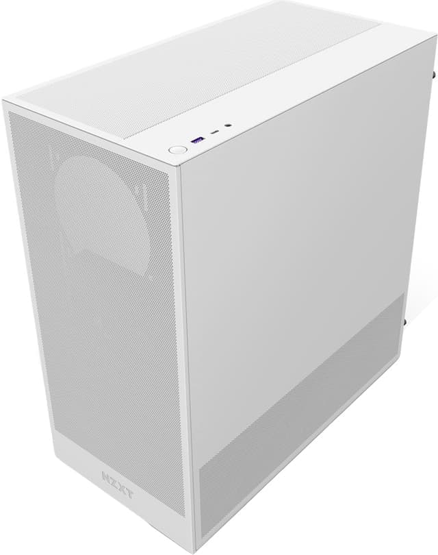 NZXT H5 Flow 2024 PC-chassi (vit) - Nyskick - i originalförpackning
