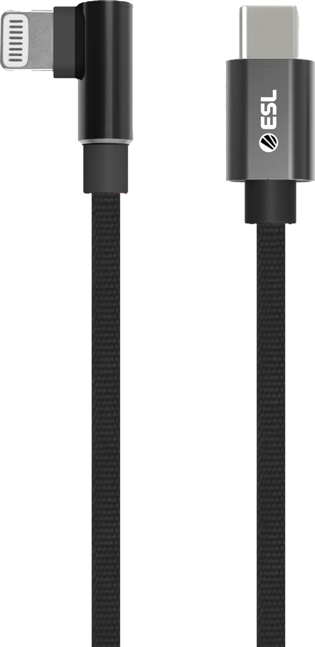 ESL USB-C till Lightning gamingkabel 1 m (svart) - Nyskick - originalförpackning saknas