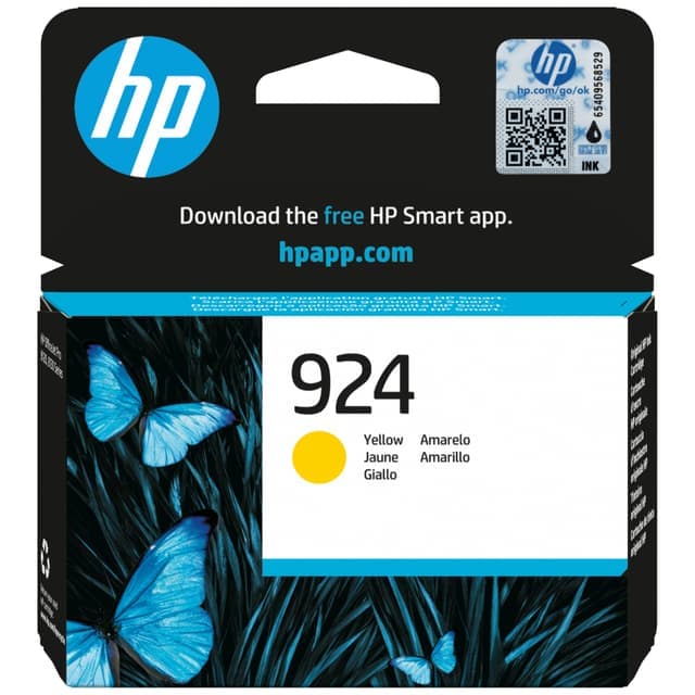 HP 924 bläckpatron (gul) - Bra skick – Mindre spår av användning