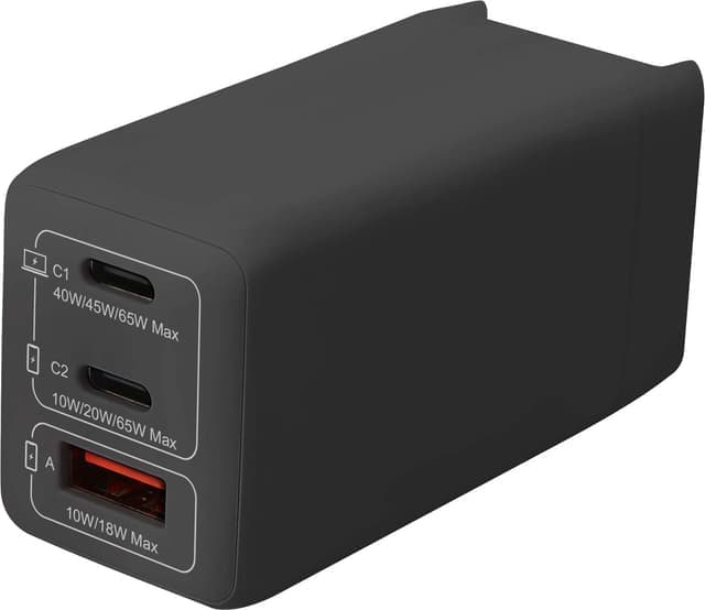 Logik 65W rese-GaN-laddare - Nyskick - originalförpackning saknas