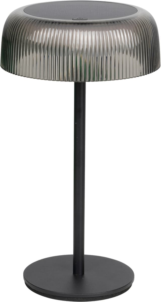 Aura uppladdningsbar bordslampa med solpanel ELC25806 (svart) - Fint skick - lite slitage