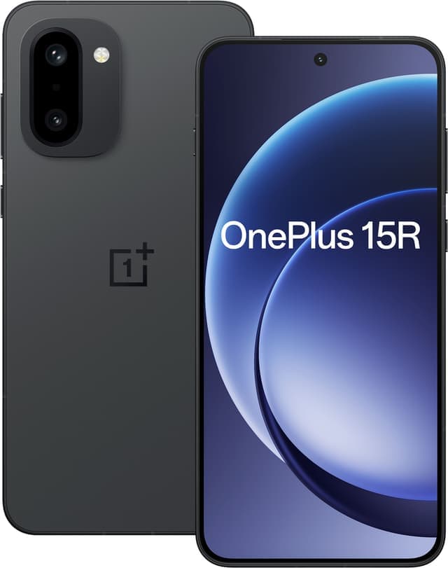 OnePlus 15R smartphone 5G 12/256GB (kolsvart) - Nyskick - i originalförpackning