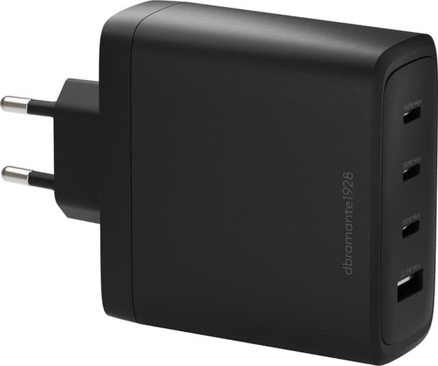dBramante 100 W väggladdare (svart) - Nyskick - i originalförpackning