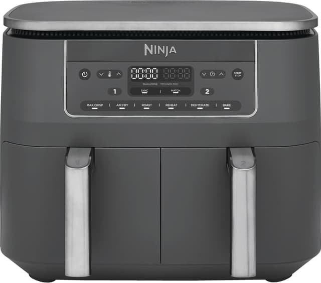 Ninja Dual Zone Air Fryer DZ300EU (Gun metal grå) - Nyskick - originalförpackning saknas