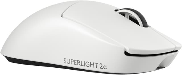 Logitech G Pro Superlight 2 Kompakt trådlös mus (vit) - Bra skick – Mindre spår av användning