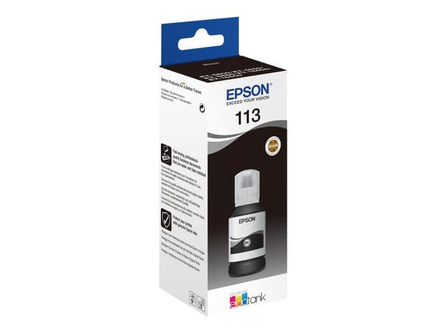 Epson 113 - svart - original - påfyllnadsbläck - Bra skick – Mindre spår av användning