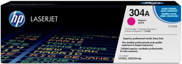 HP Toner 304A Magenta - Nyskick - i originalförpackning