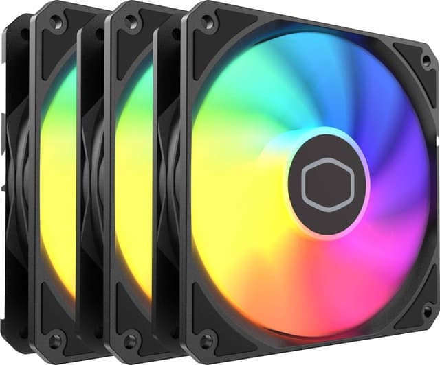 Cooler Master MF 120 Lite ARGB fläkt (3-pack, svart) - Nyskick - i originalförpackning