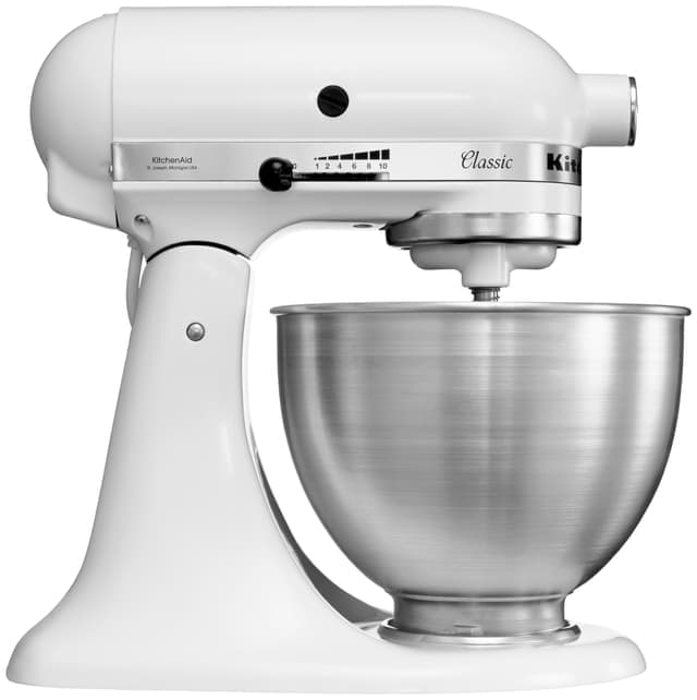 KitchenAid Classic Köksmaskin 5K45SSEWH (vit) - Fint skick - lite slitage
