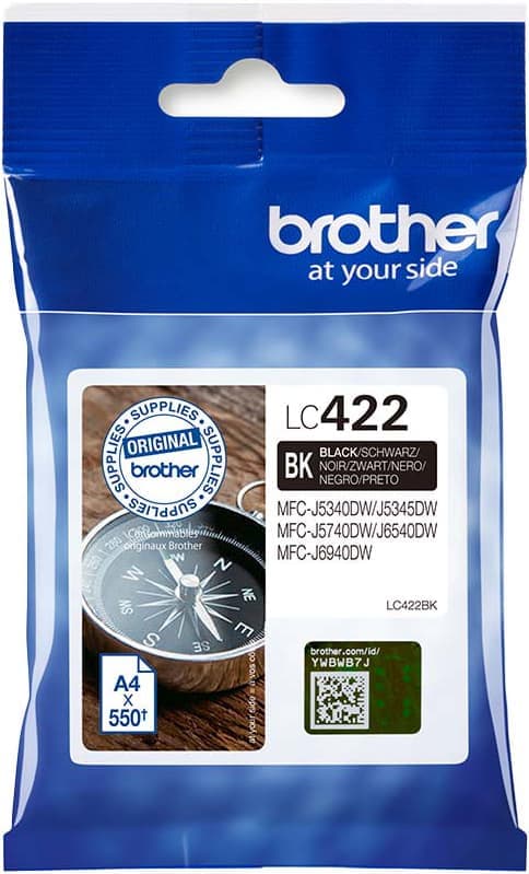 Brother LC422 bläckpatron (svart) - Nyskick - i originalförpackning