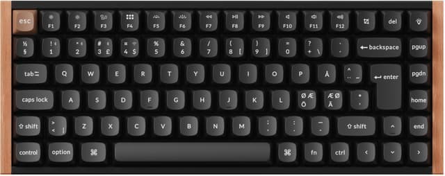 Keychron K2 HE SE Wood Black trådlöst gamingtangentbord - Nyskick - originalförpackning saknas