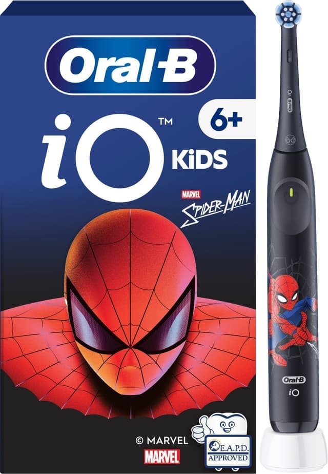 Oral-B iO2 Kids Spiderman elektrisk tandborste för barn 931380 (svart) - Använt skick – Tydliga spår av användning