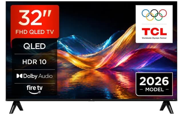 TCL 32" 32V5D QLED Full HD TV (2026) - Nyskick - i originalförpackning