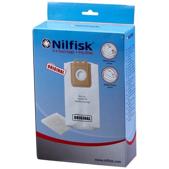 Nilfisk Select dammsugarpåsar 128389187 - Nyskick - i originalförpackning