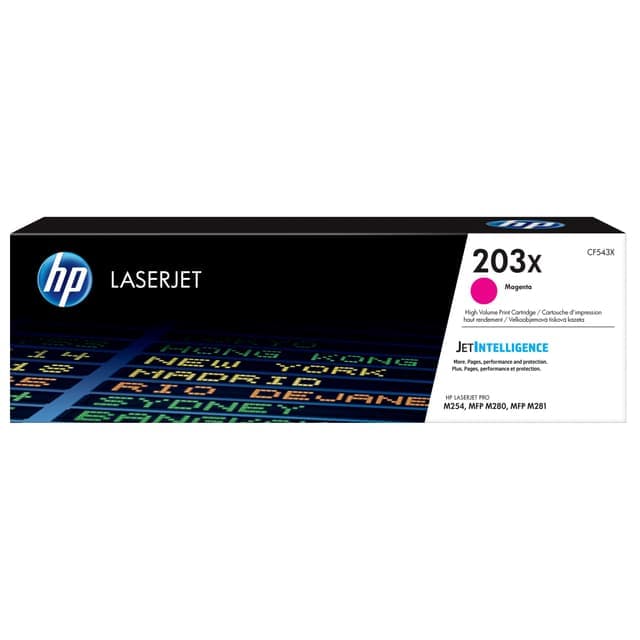 HP toner 203X High Yield Original LaserJet Magenta - Nyskick - i originalförpackning