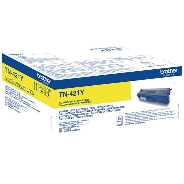 Brother toner TN421Y Gul - Nyskick - i originalförpackning