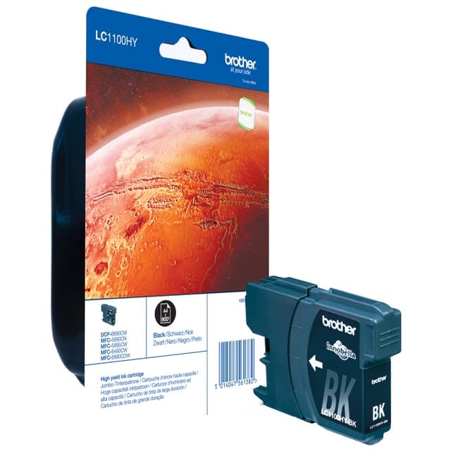 Brother bläckpatron LC1100HYBK högkapacitet Svart - Nyskick - originalförpackning saknas