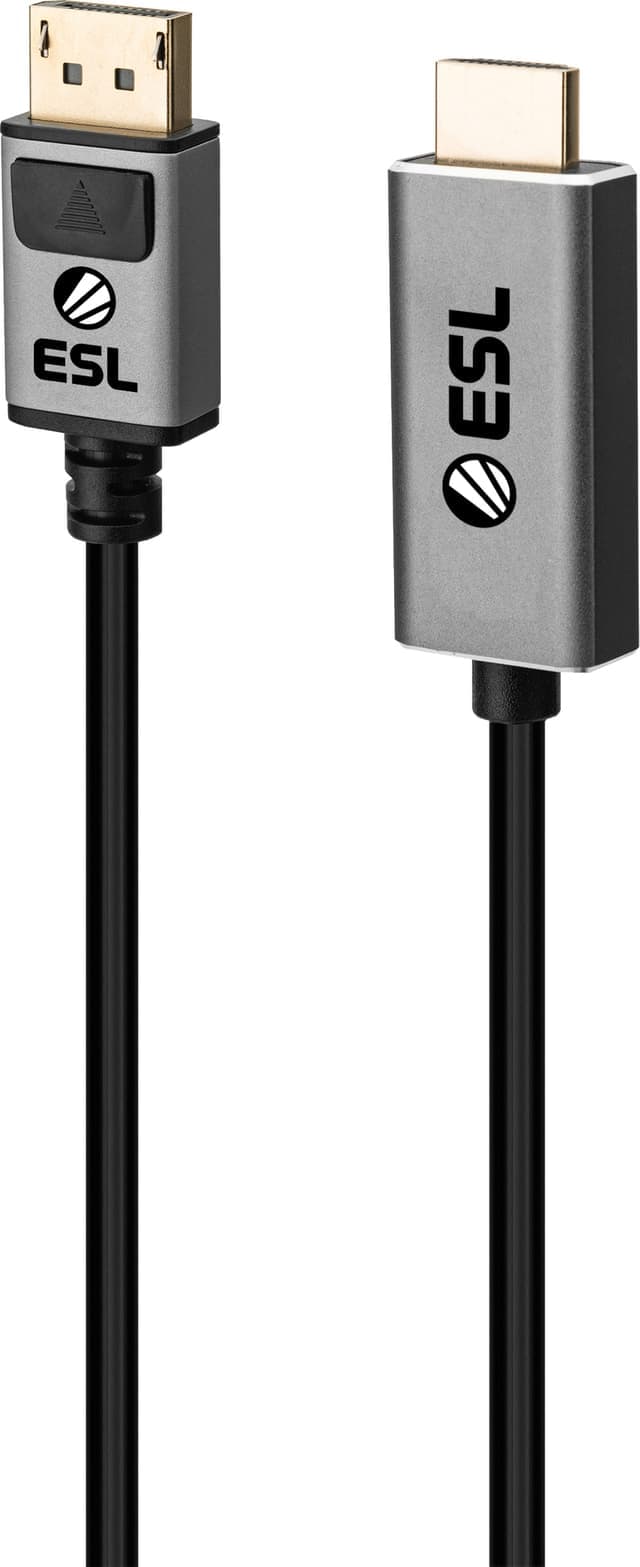 ESL Gaming DisplayPort till HDMI-kabel  (2 m) - Nyskick - originalförpackning saknas