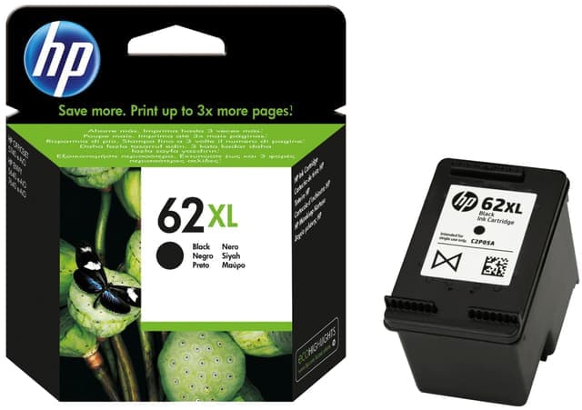 HP Bläckpatron 62 XL Svart - Nyskick - originalförpackning saknas