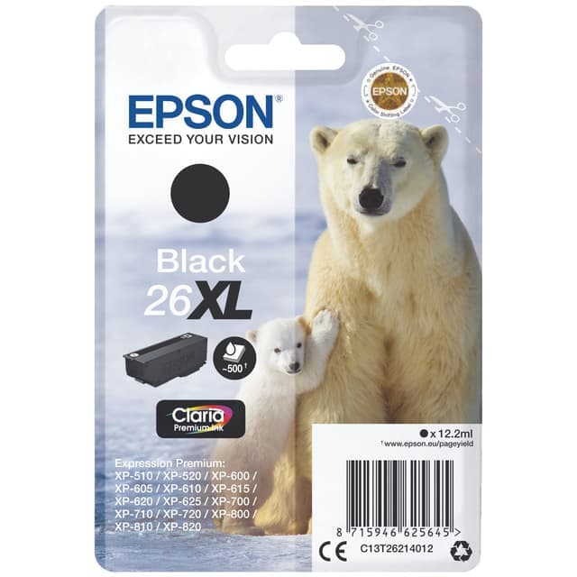 Epson bläckpatron Claria Premium 26XL Svart - Nyskick - i originalförpackning
